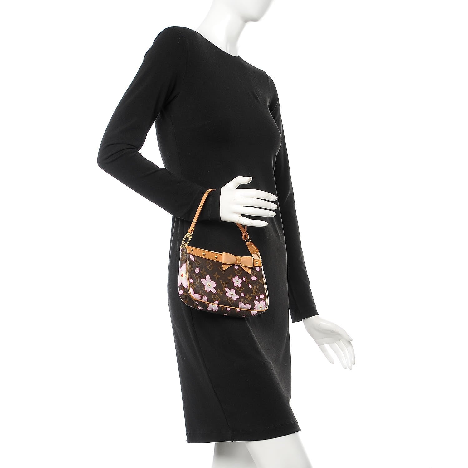 Louis Vuitton Monogram Cherry Blossom Pochette Accessories Brown 2 of 7