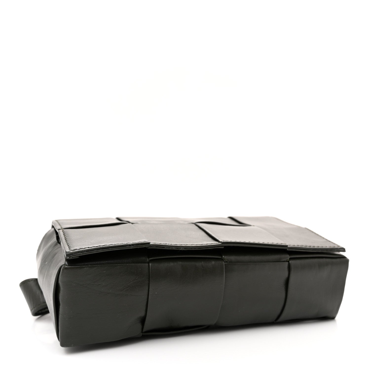 Bottega Veneta Paper Calfskin Intrecciato Cassette Belt Bag Crocodile 4 of 11