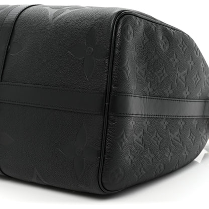 Louis Vuitton Empreinte Monogram Giant Keepall Bandouliere 45 Black 8 of 9