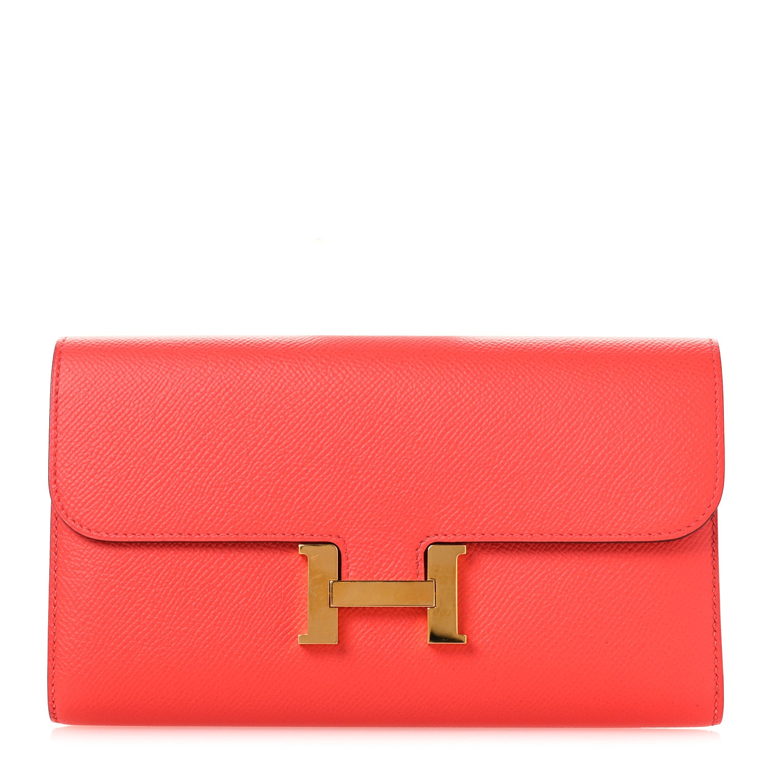 Hermes Epsom Constance Long Wallet Rose Jaipur 1 of 8