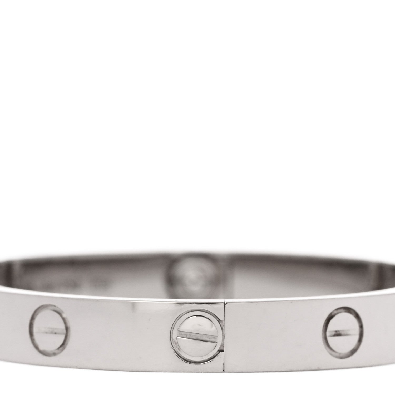 Cartier 18K White Gold LOVE Bracelet 15 5 of 8