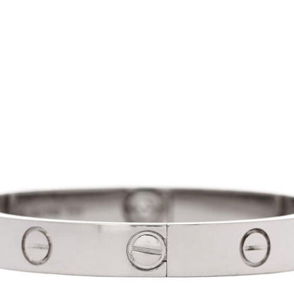 Cartier 18K White Gold LOVE Bracelet 15 5 of 8