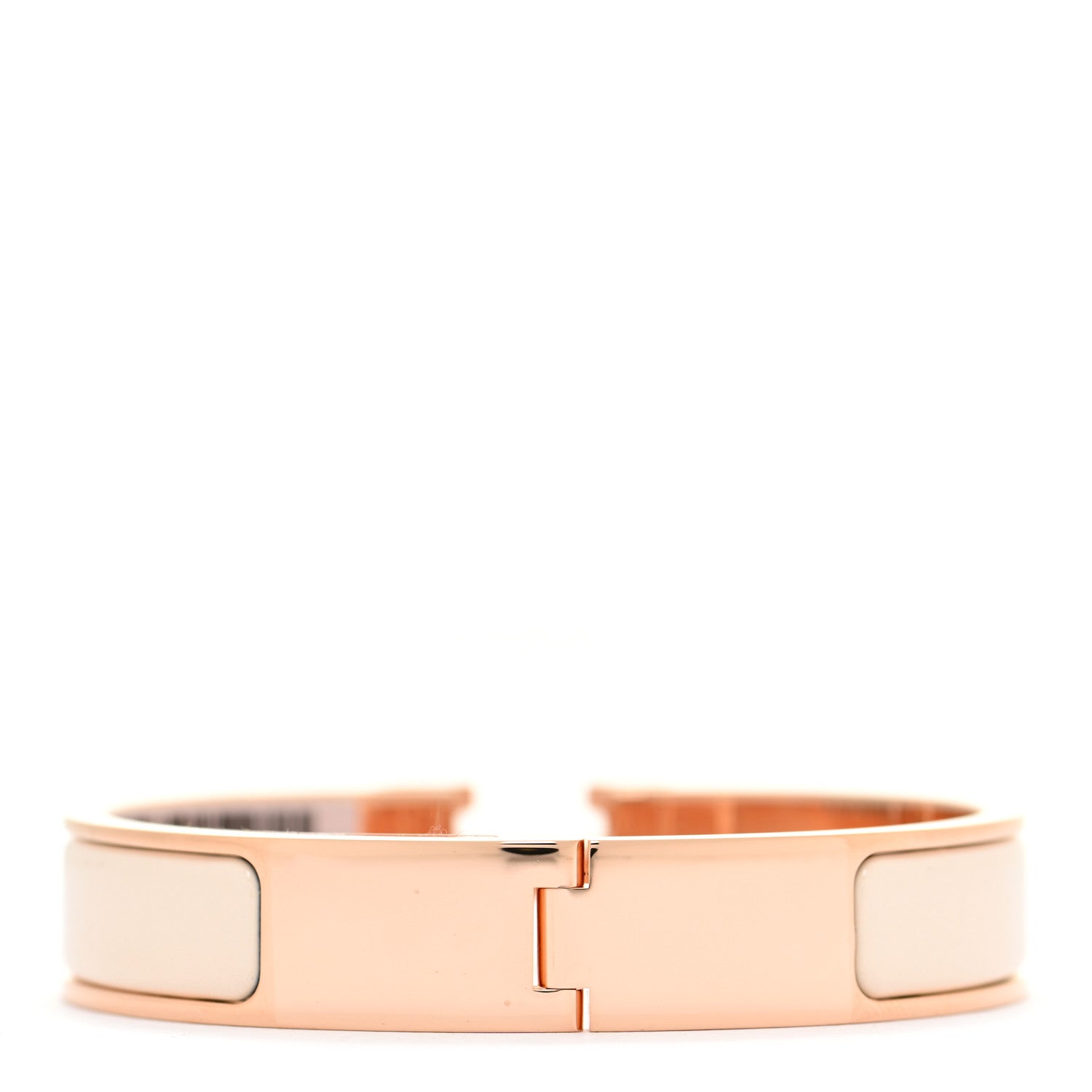 Hermes Enamel Narrow Clic Clac H Bracelet PM Creme 3 of 6