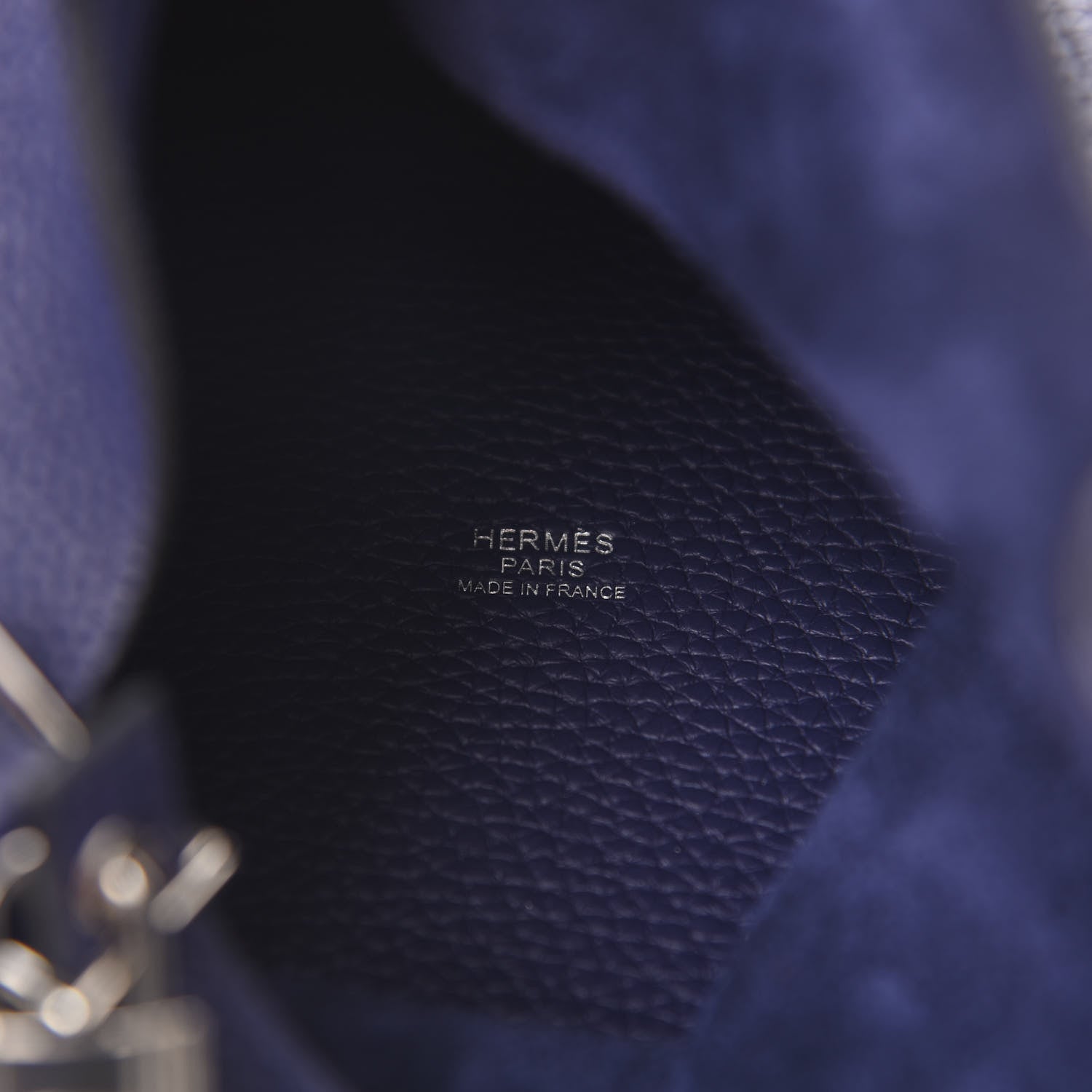 Hermes Taurillon Clemence Picotin Lock 18 PM Bleu Encre 6 of 11