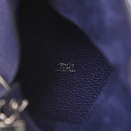 Hermes Taurillon Clemence Picotin Lock 18 PM Bleu Encre 6 of 11