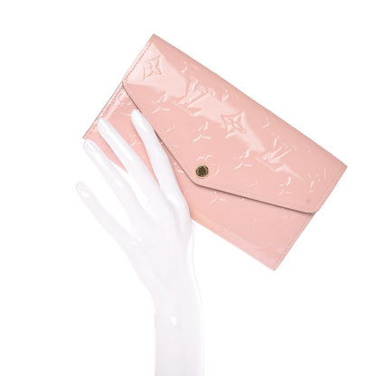 Louis Vuitton Vernis Sarah Wallet NM Rose Ballerine 2 of 8