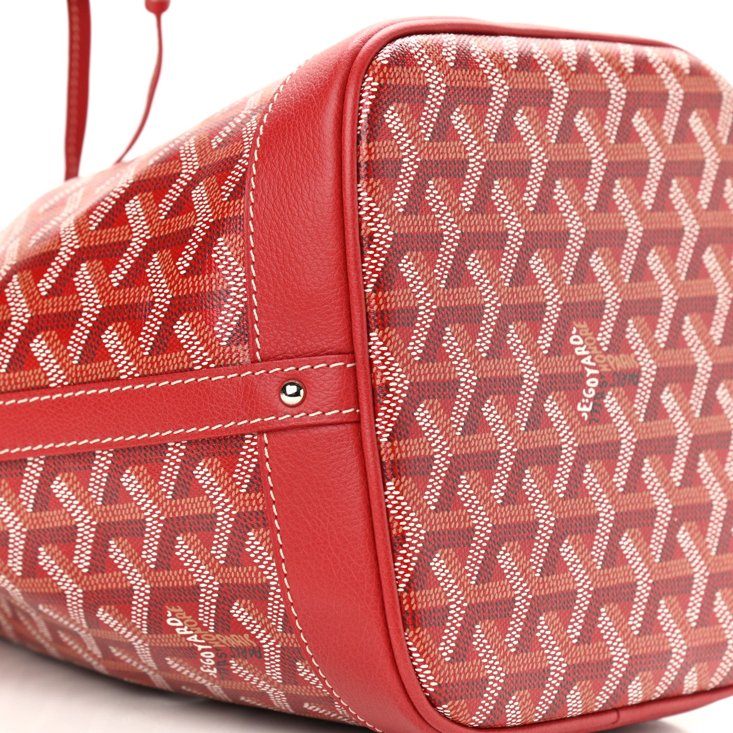 Goyard Goyardine Petit Flot Bucket Bag PM Red 7 of 8
