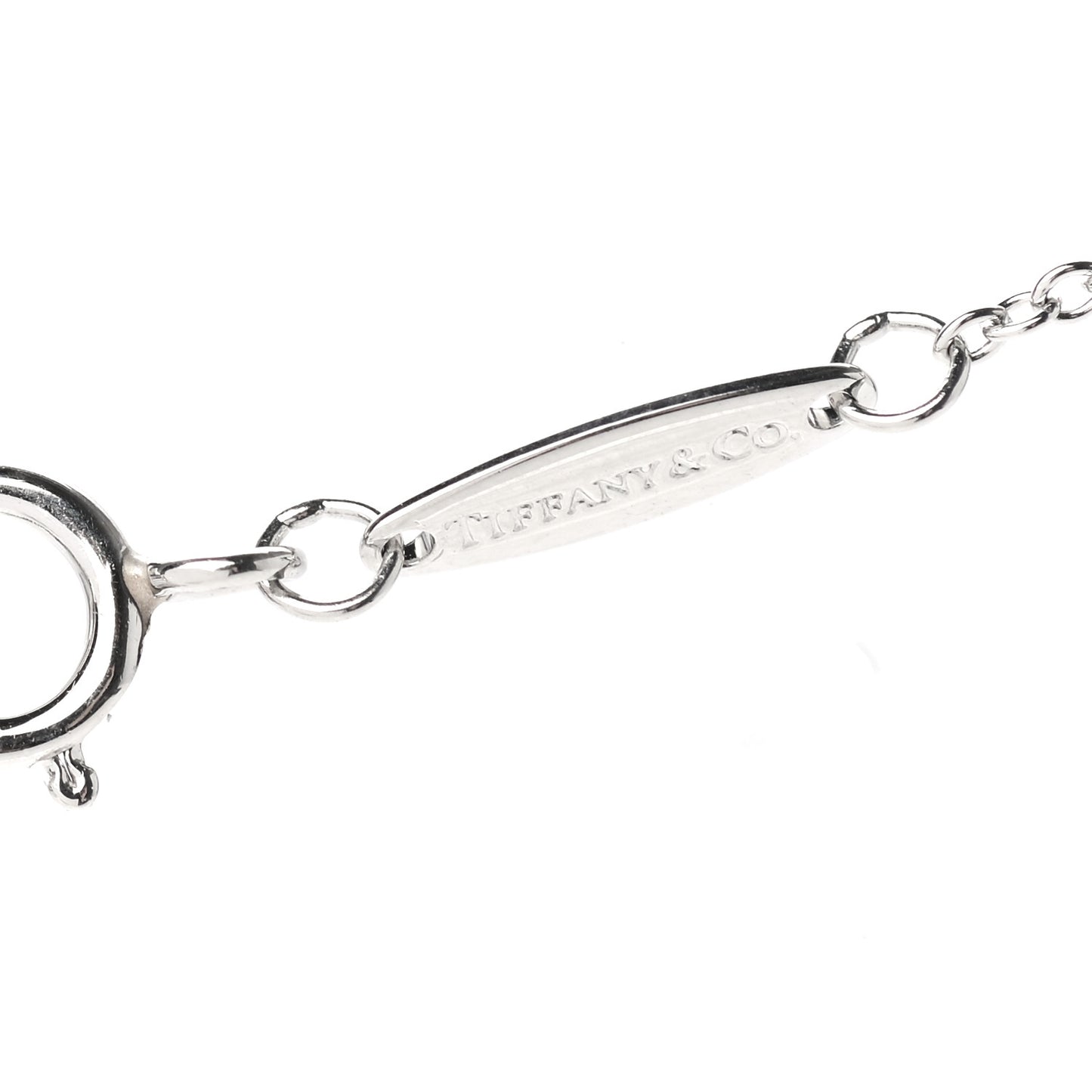 Platinum Diamond .15ct Elsa Peretti Diamonds by the Yard Pendant Necklace