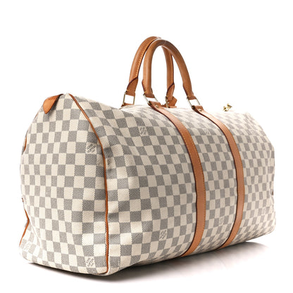 Louis Vuitton Damier Azur Keepall 50 2 of 15