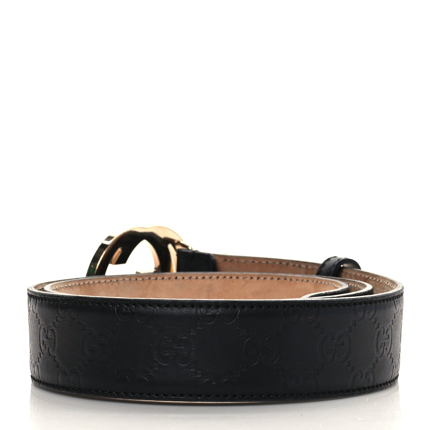 Guccissima Interlocking G 40mm Belt 100 40 Black