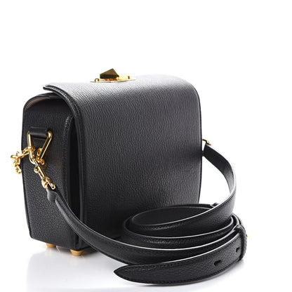 Alexander McQueen Fine Grain Goatskin Box Shoulder Bag 19 Black 2 of 9