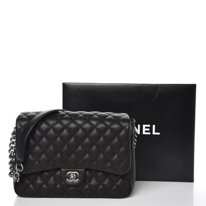 Chanel Caviar Quilted Medium Rock In Rome Single Flap Black 8 of 8