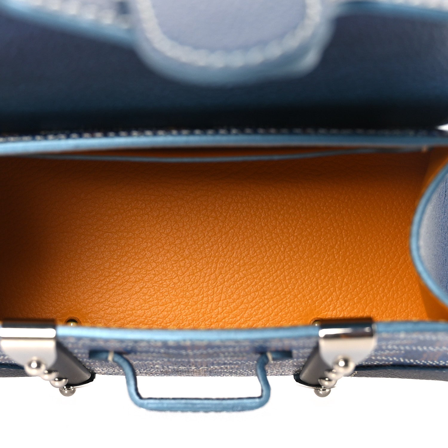 Goyard Iridescent Goyardine Structure Nano Saigon Pearly Blue