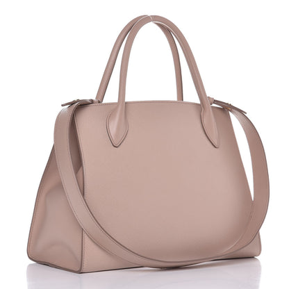 Prada Saffiano Cuir Calfskin Medium Monochrome Top Handle Tote Cipria 3 of 6