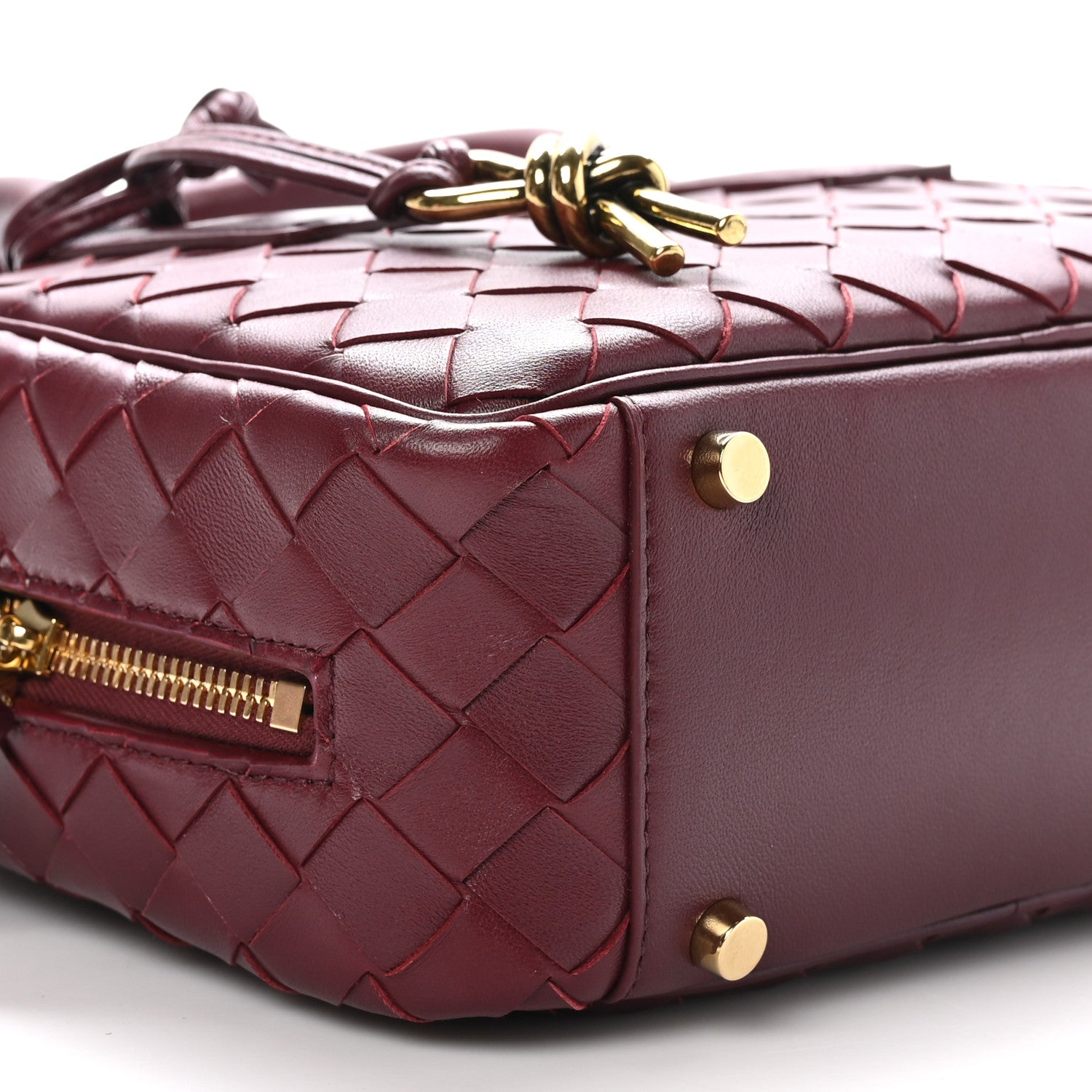 Bottega Veneta Lambskin Intrecciato Small Getaway Barolo 9 of 10