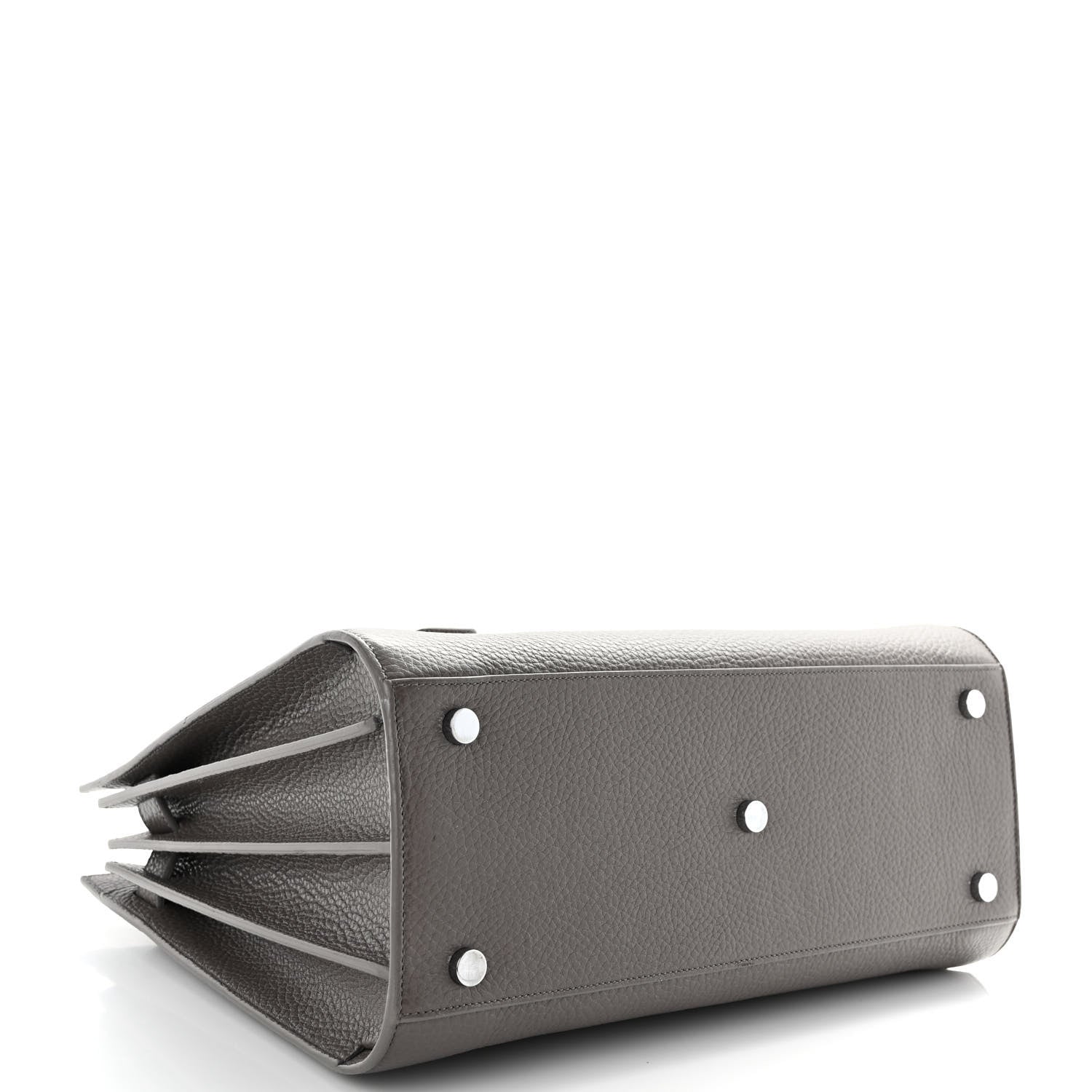 Saint Laurent Grained Calfskin Small Sac De Jour Fog 4 of 10