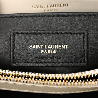 Saint Laurent Calfskin Y Quilted Monogram Small Loulou Chain Satchel Crema Soft 6 of 10