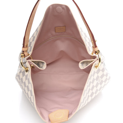 Louis Vuitton Damier Azur Graceful MM Rose Ballerine 5 of 12