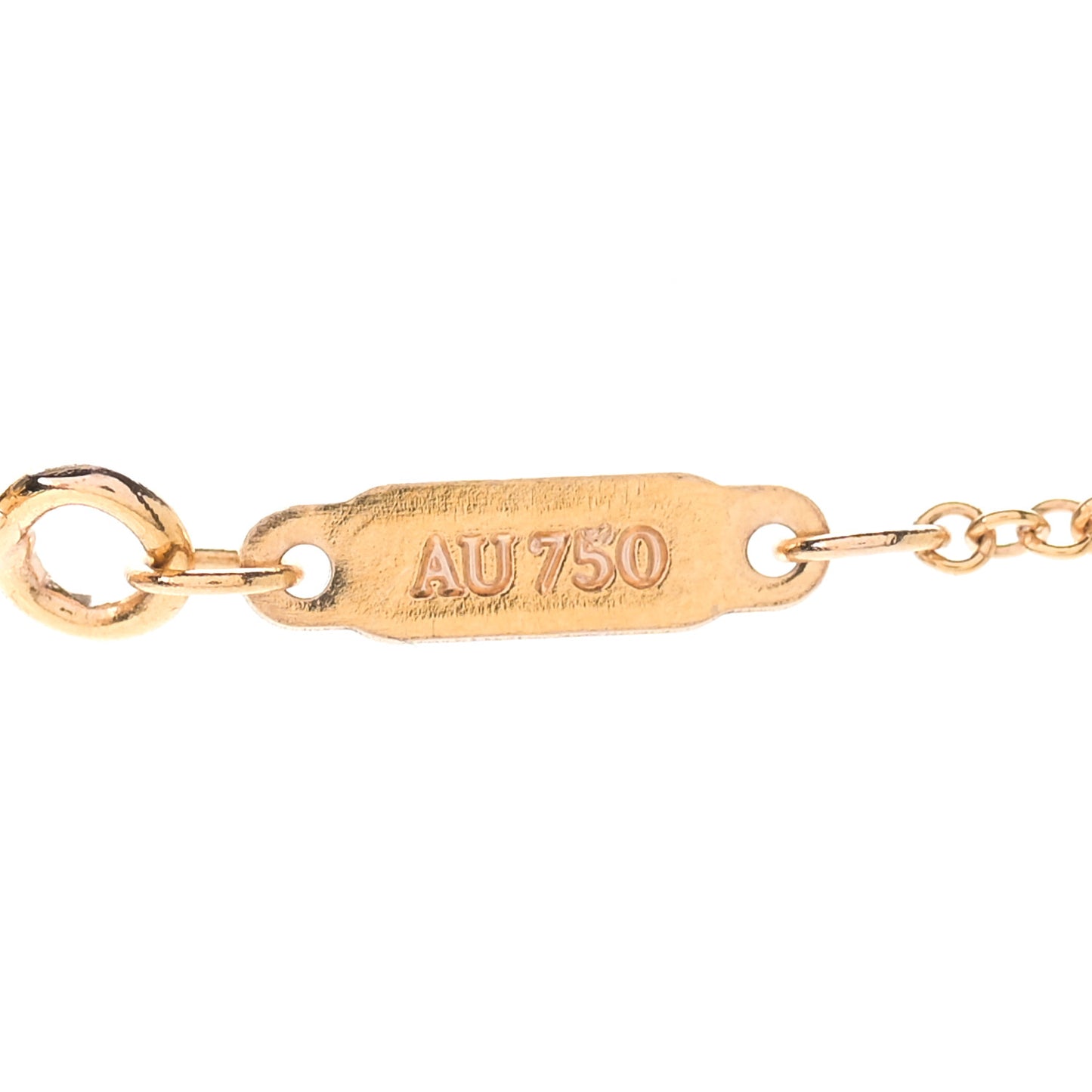 18K Rose Gold Large T Smile Pendant Necklace