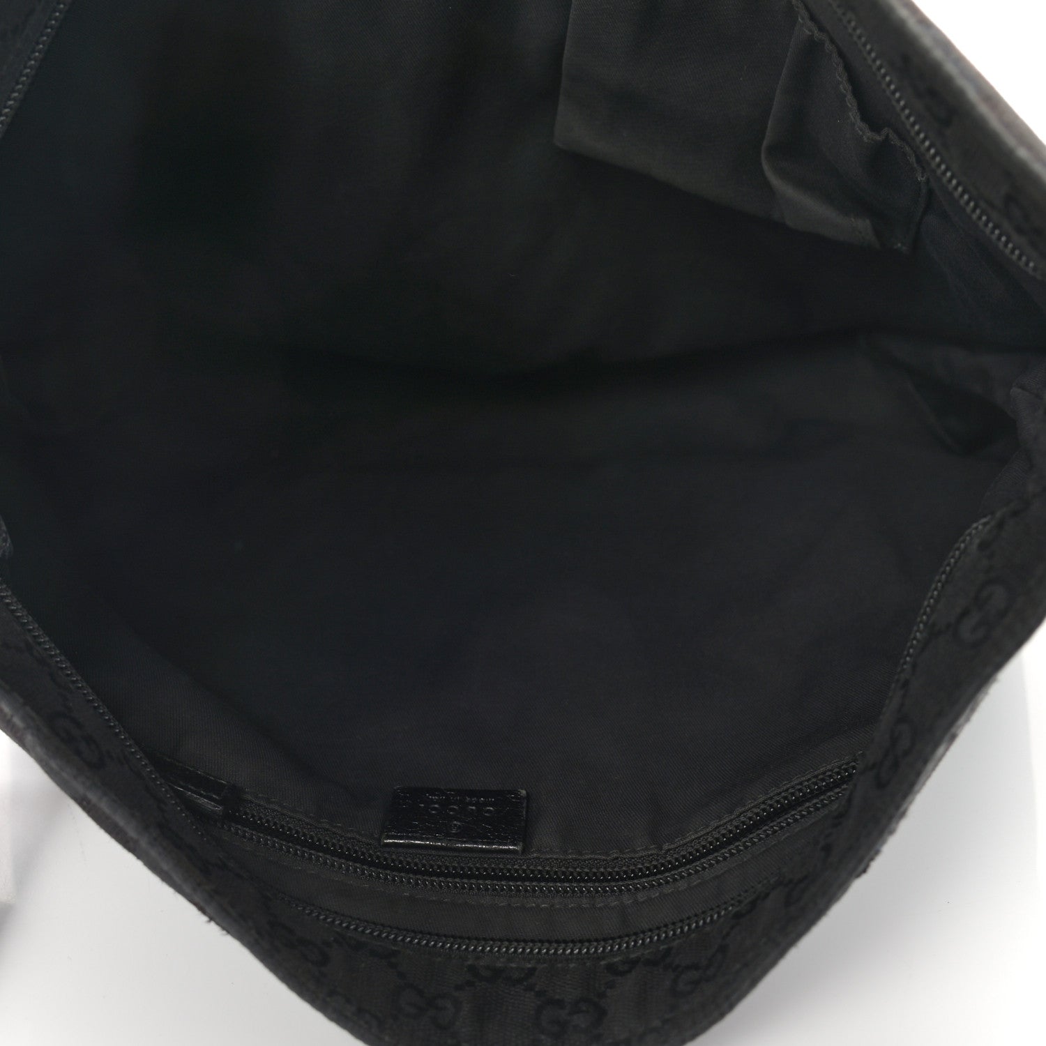 Gucci Monogram Web Medium Flat Messenger Bag Black 5 of 12