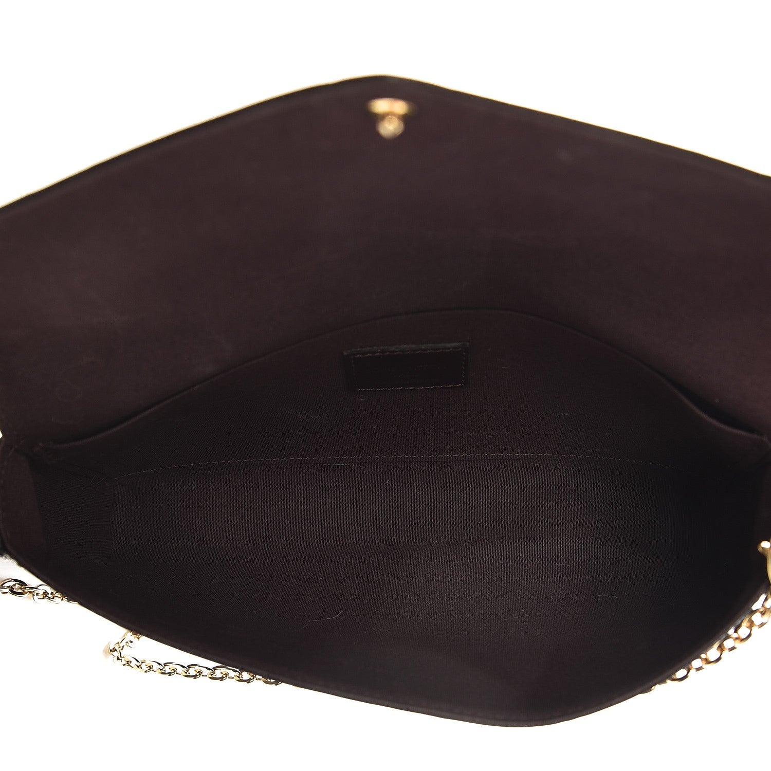 Louis Vuitton Vernis Pochette Felicie Chain Wallet Amarante 5 of 9