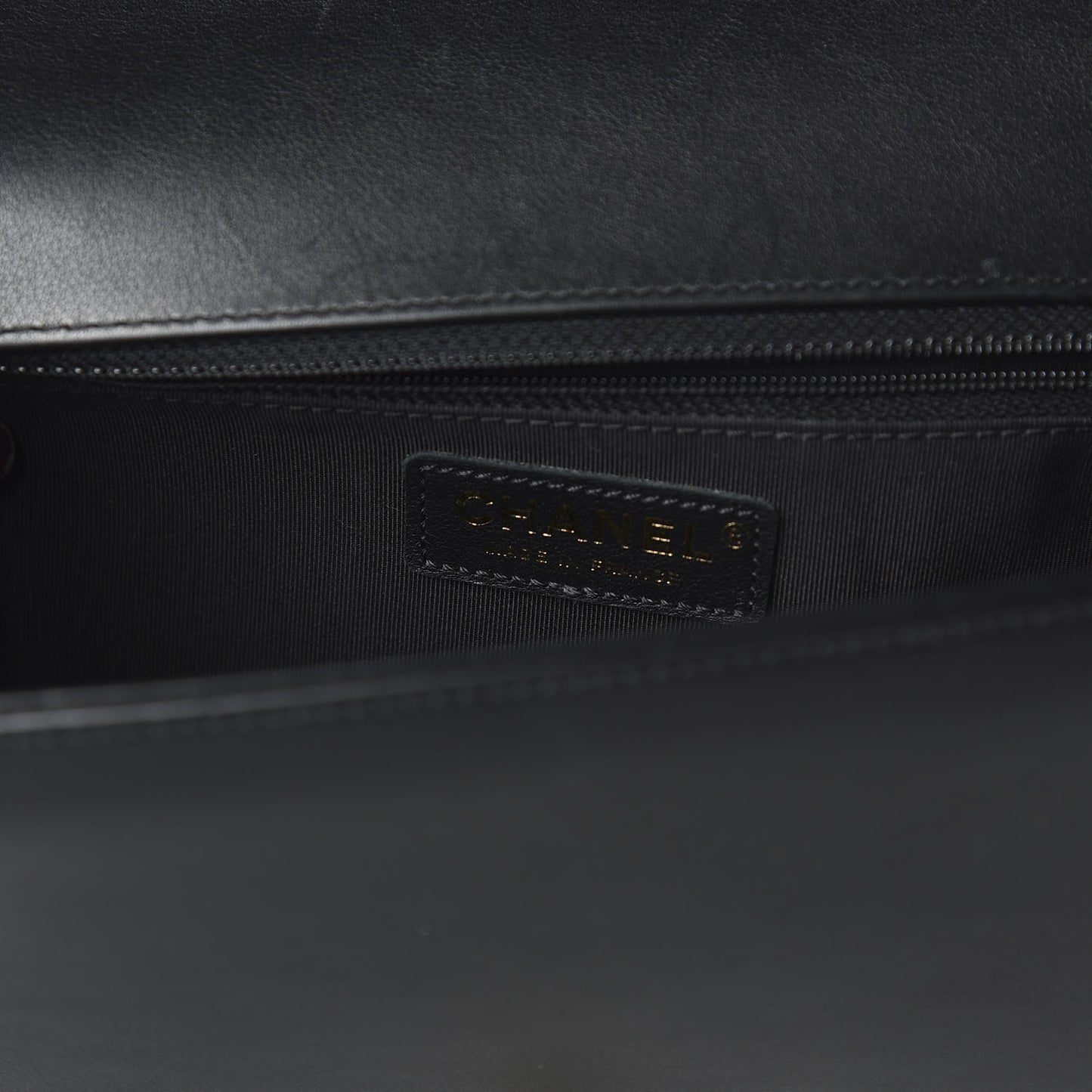 Calfskin Quilted New Medium Boy Flap Black