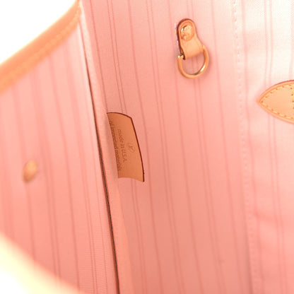 Louis Vuitton Damier Azur Neo Neverfull MM Rose Ballerine 9 of 11