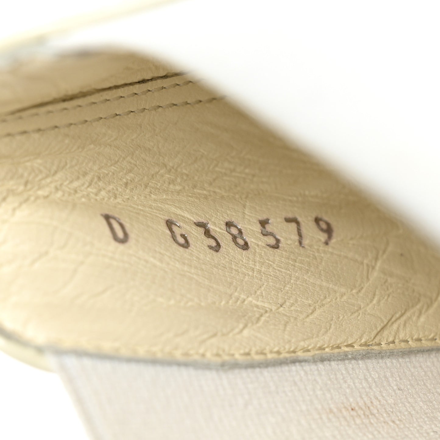 Lambskin Patent Cap Toe Ankle Boots 38.5 White