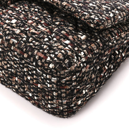 Chanel Tweed Quilted Medium Double Flap Brown 11 of 11