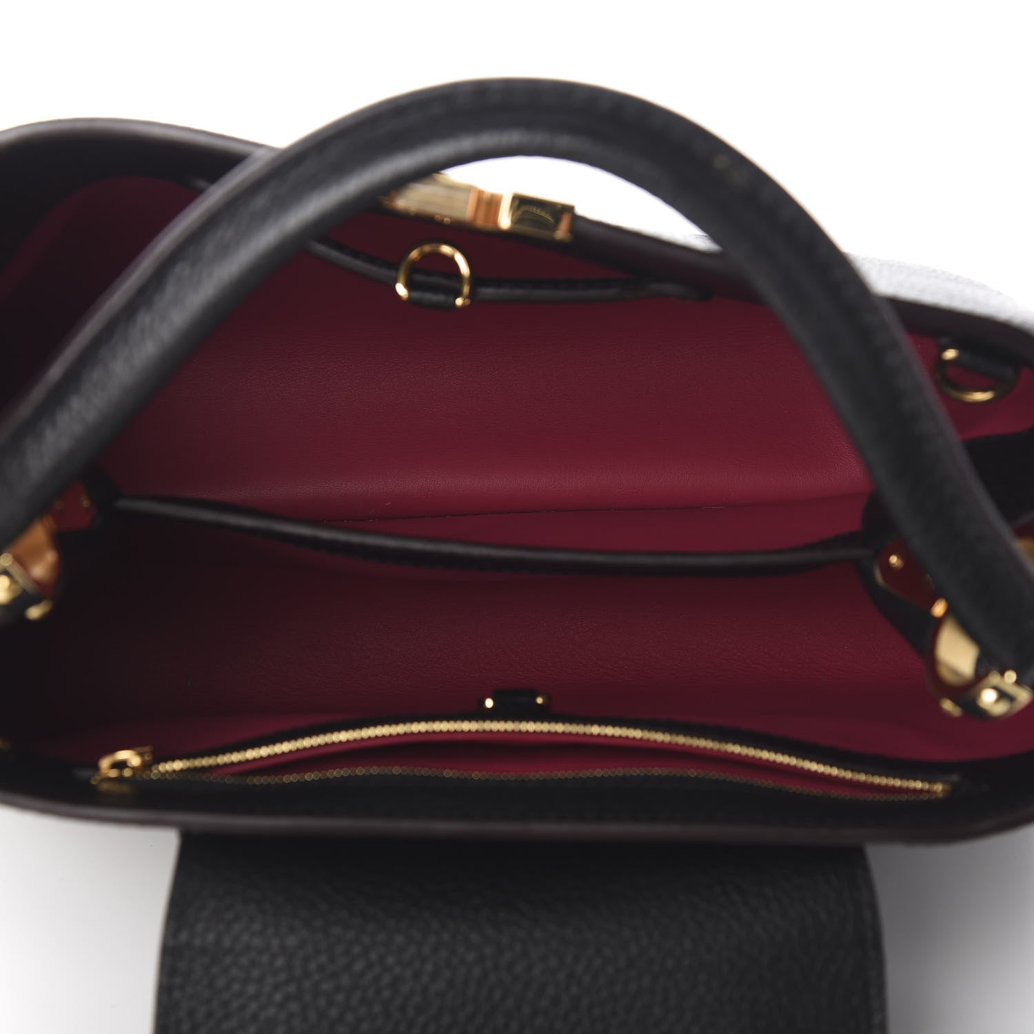 Louis Vuitton Taurillon Capucines PM Black 4 of 13