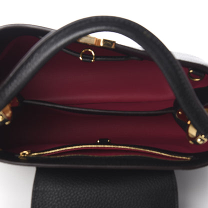 Louis Vuitton Taurillon Capucines PM Black 4 of 13