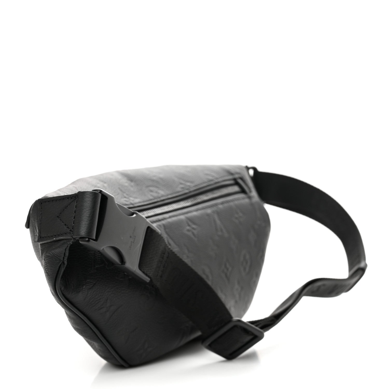 Louis Vuitton Calfskin Monogram Shadow Discovery Bumbag Black 3 of 9