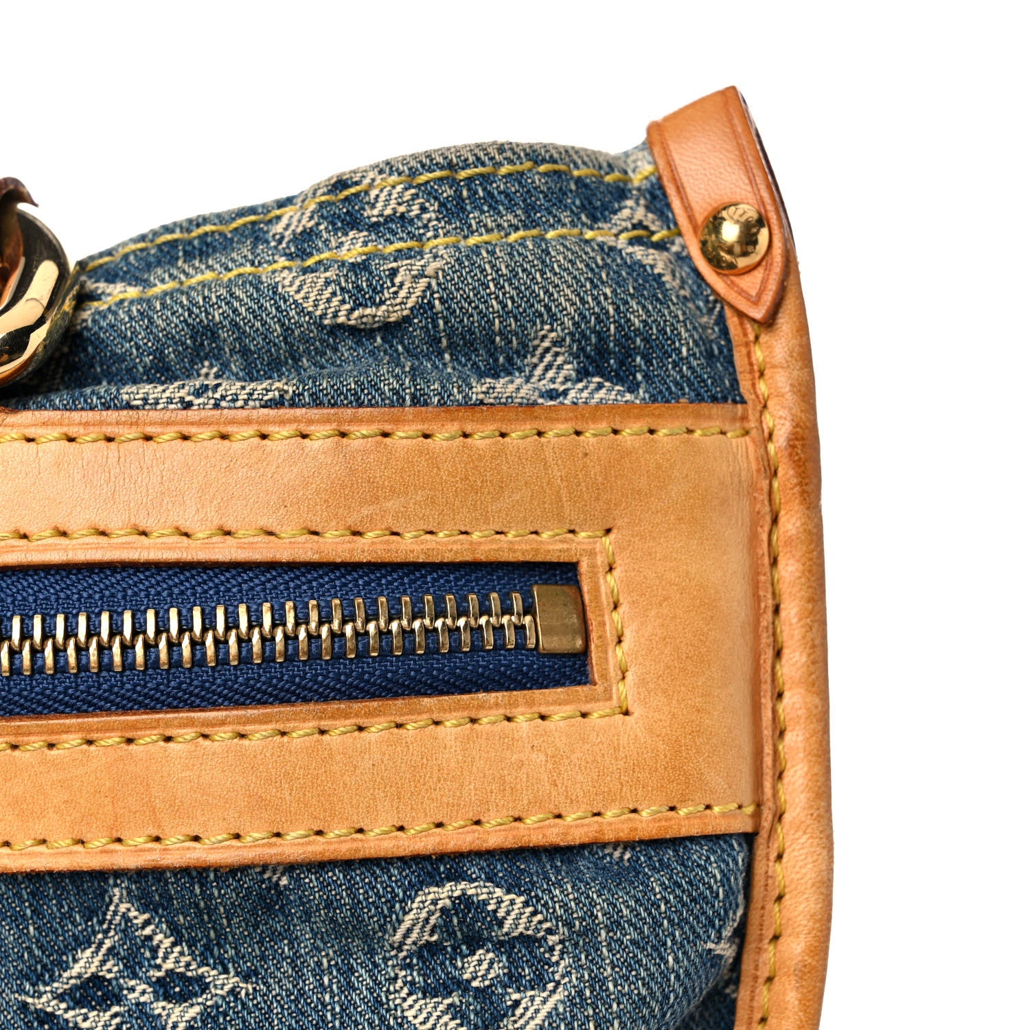 Louis Vuitton Monogram Denim Sac Plat Blue 19 of 31