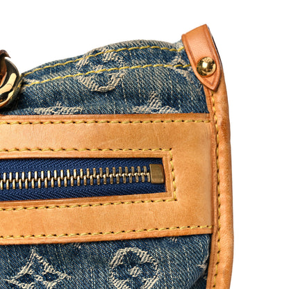 Louis Vuitton Monogram Denim Sac Plat Blue 19 of 31