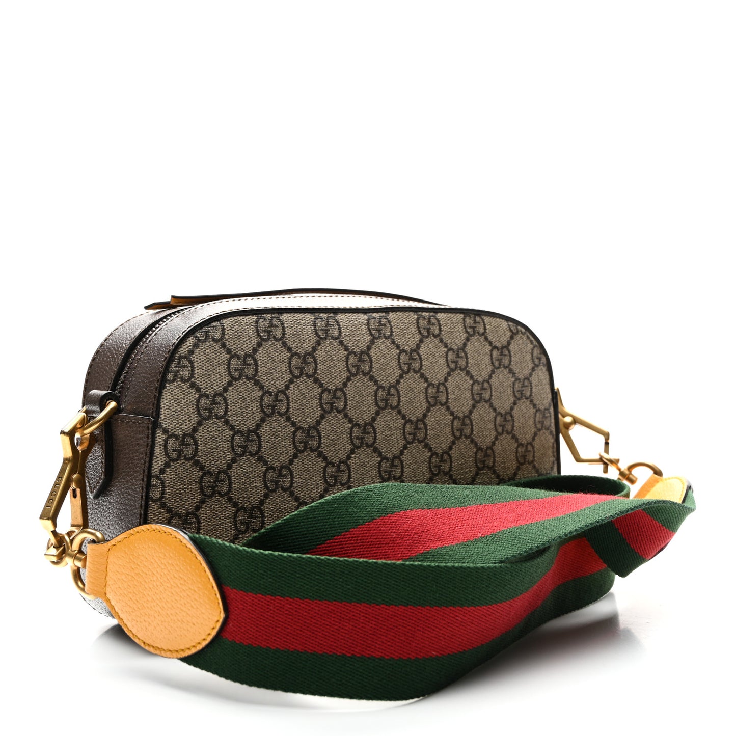 GG Supreme Monogram Web Neo Vintage Shoulder Bag Beige New Acero Crop