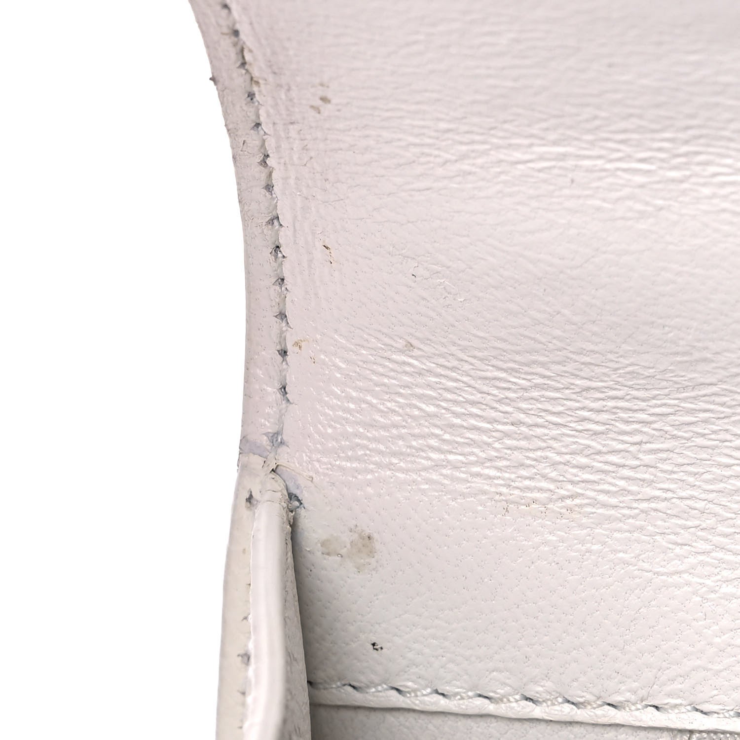 Balenciaga Grained Calfskin Small Hourglass Top Handle Bag White 21 of 24