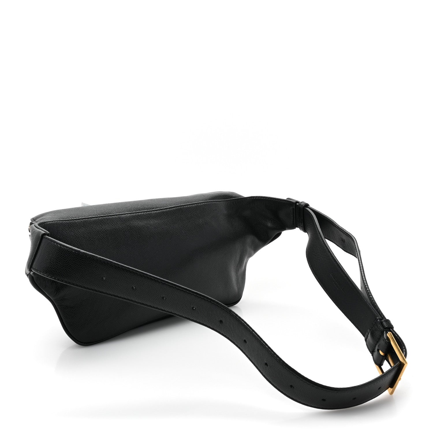 Saint Laurent Grain De Poudre Monogram Belt Bag Black 4 of 15
