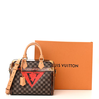 Louis Vuitton Transformed Damier Ebene Time Trunk Speedy Bandouliere 25 Black 11 of 11