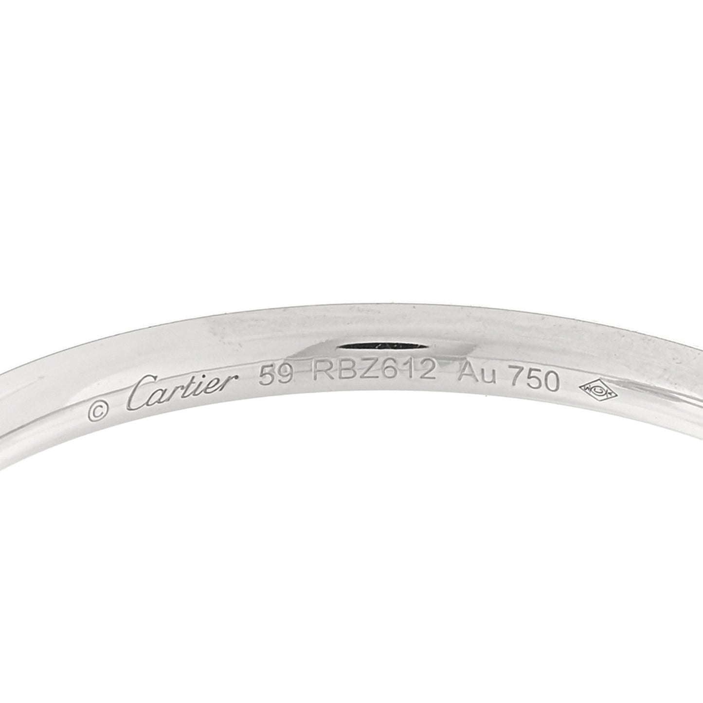 18K White Gold Small Juste Un Clou Ring 59 8.75
