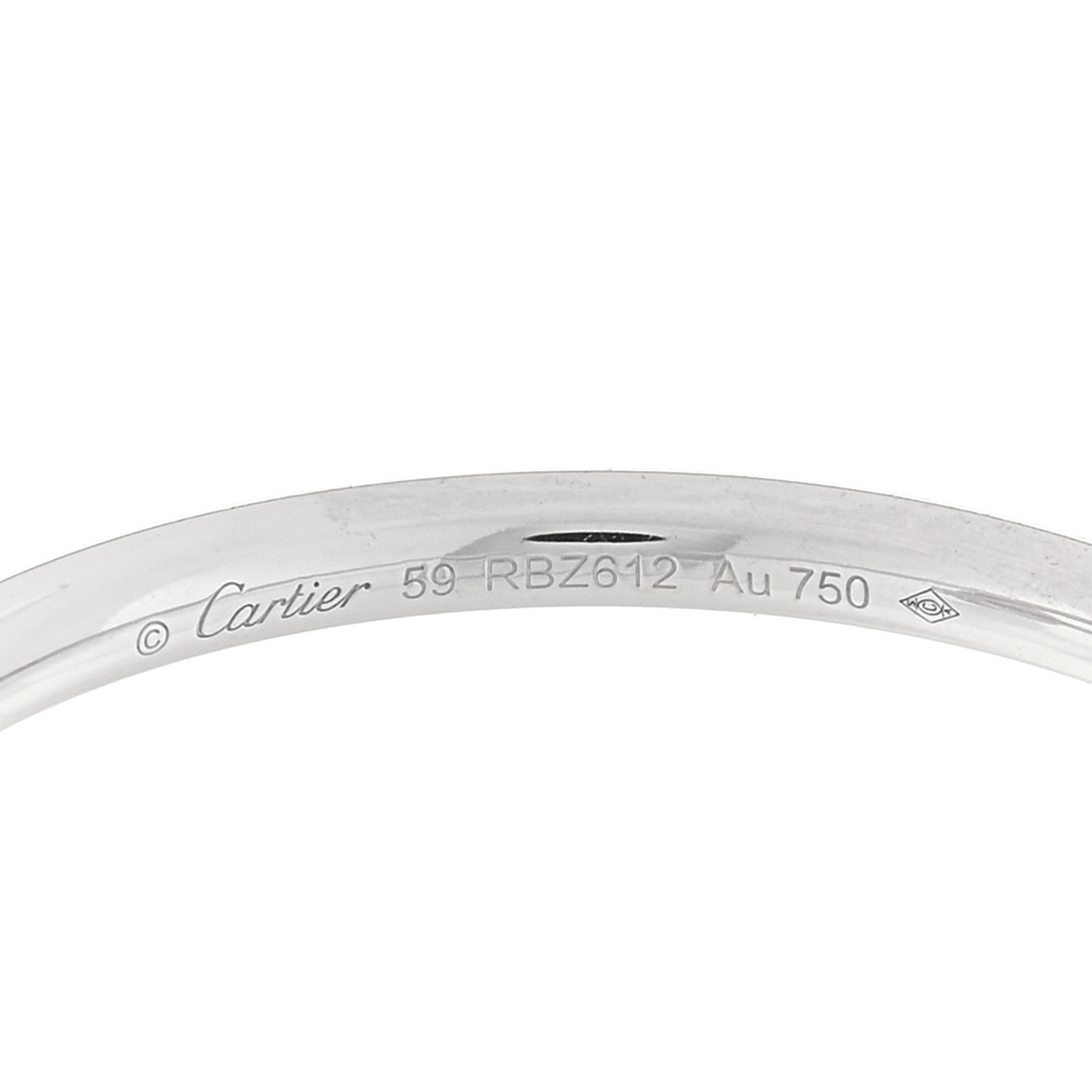 Cartier 18K White Gold Small Juste Un Clou Ring 59 8.75 4 of 5