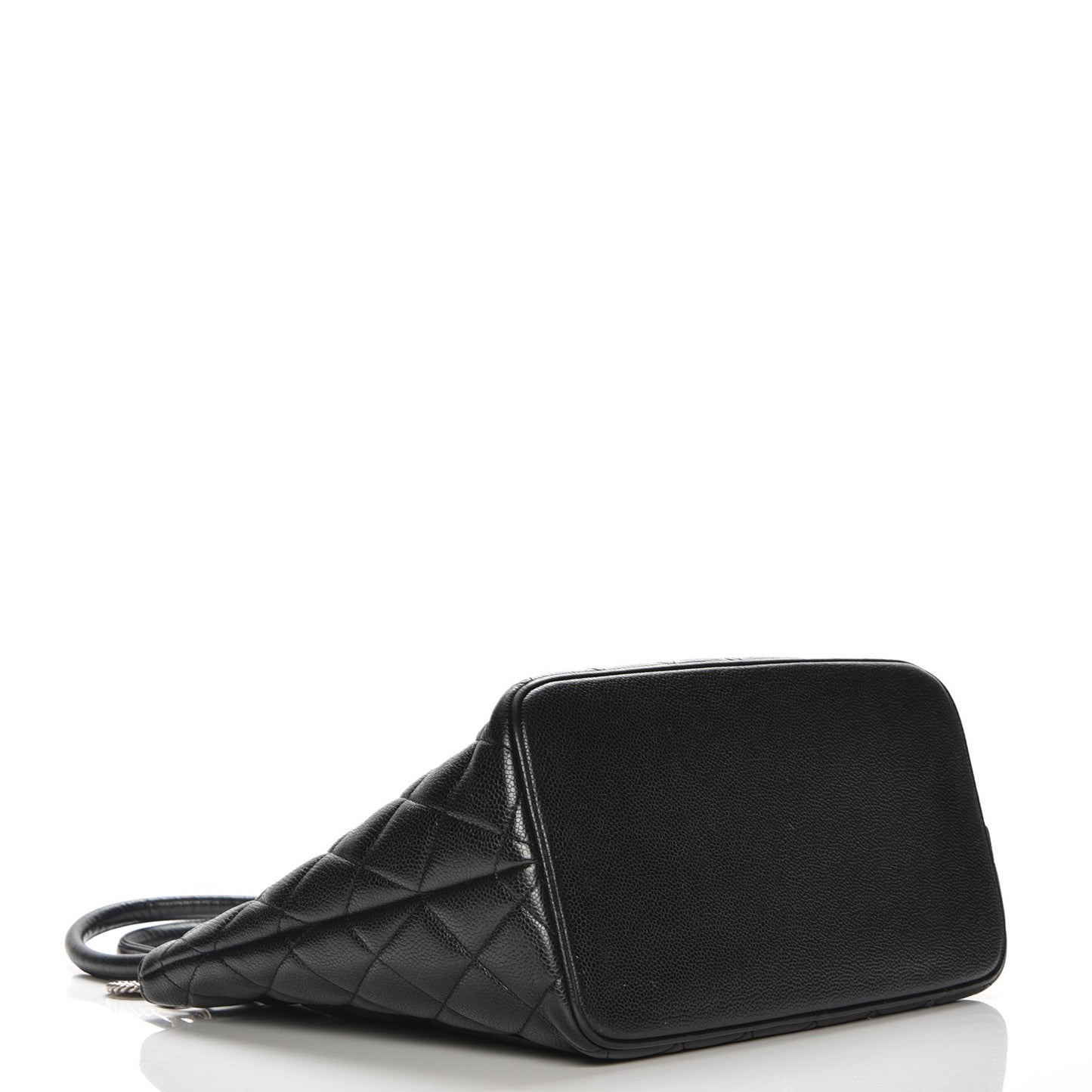 Caviar Quilted Medallion Tote Black