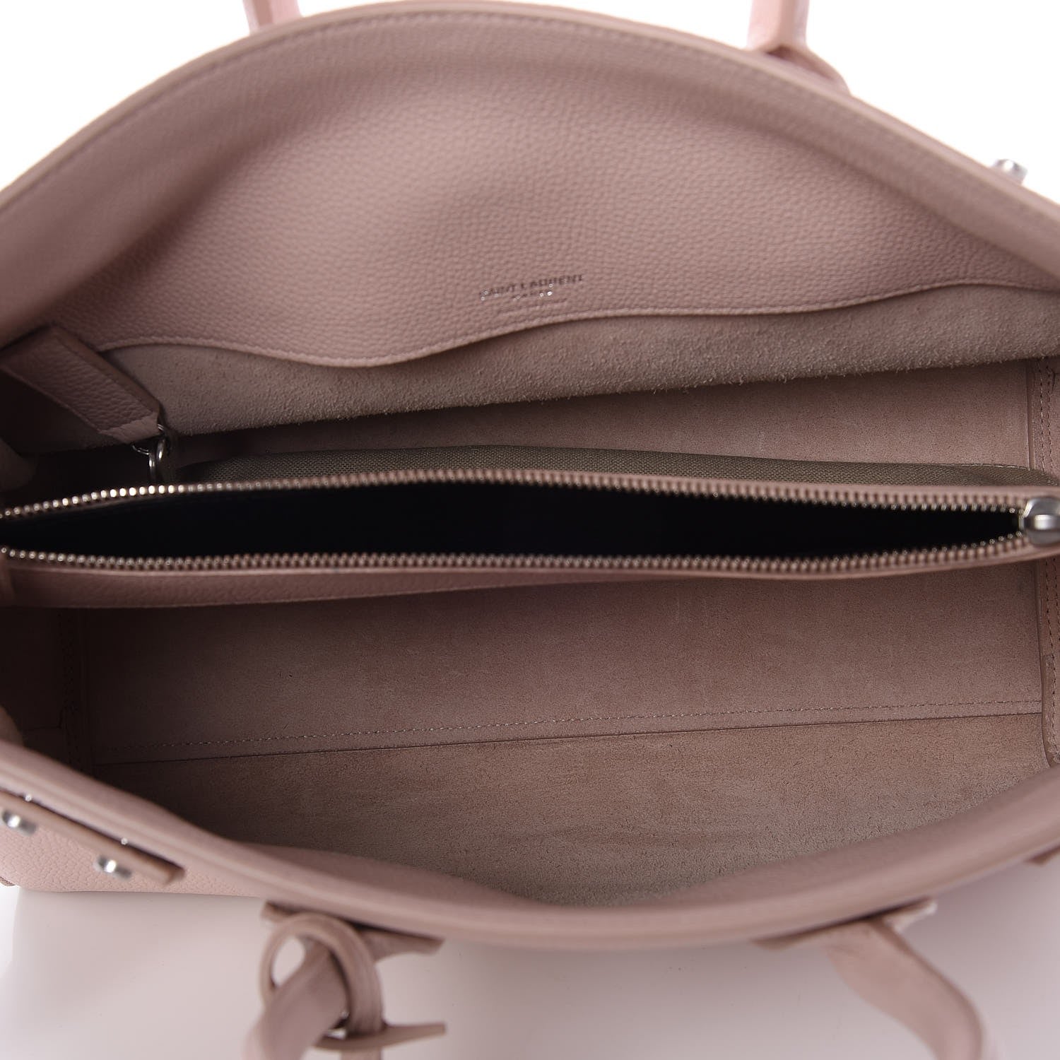Saint Laurent Grained Calfskin Small Supple Sac De Jour Rose 5 of 8