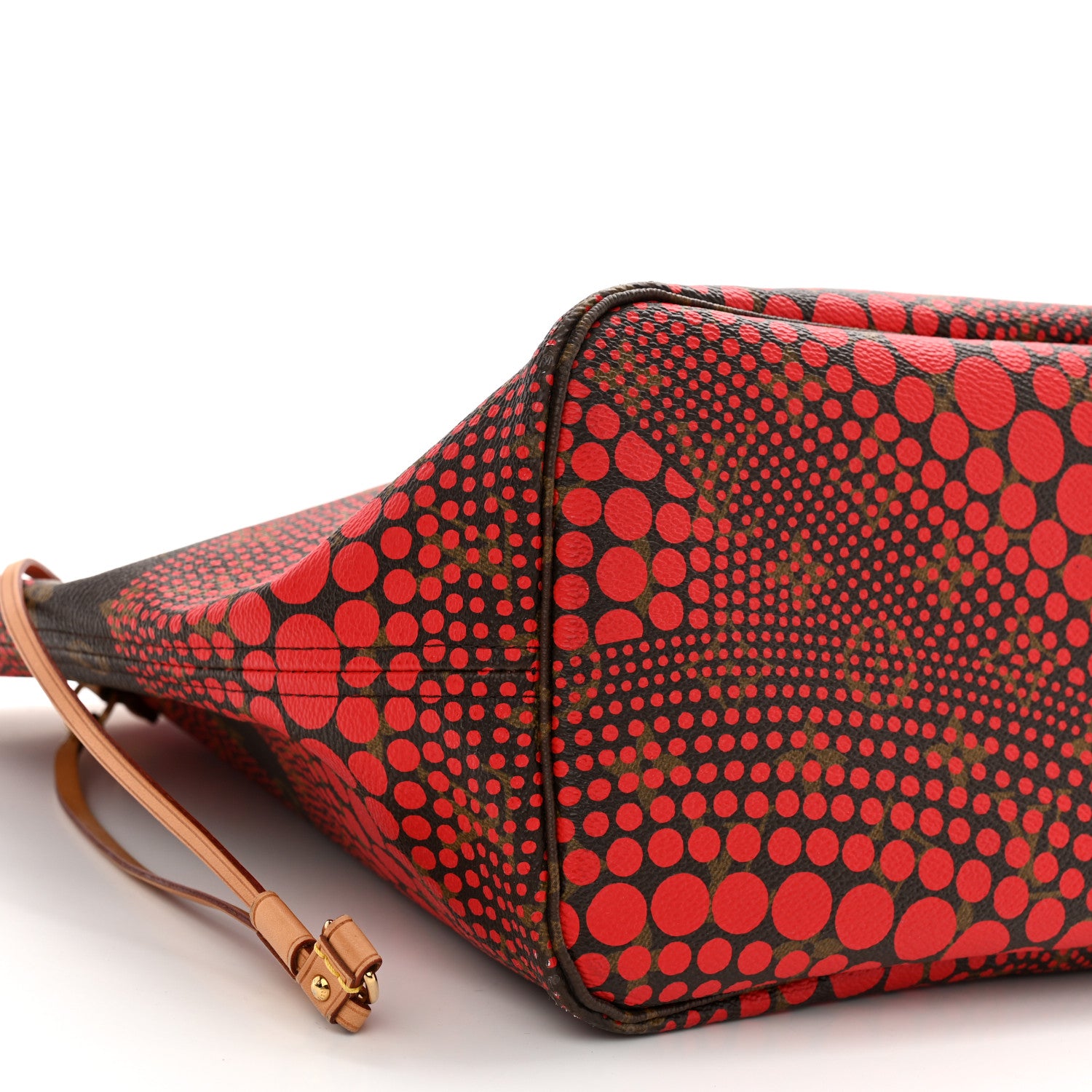 Louis Vuitton Monogram Kusama Waves Neverfull MM Red 9 of 12