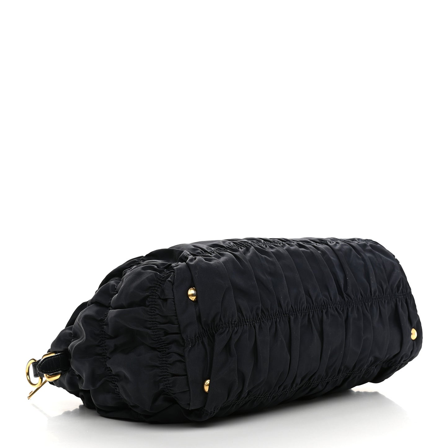 Tessuto Nylon Nappa Gaufre Shopping Satchel Black