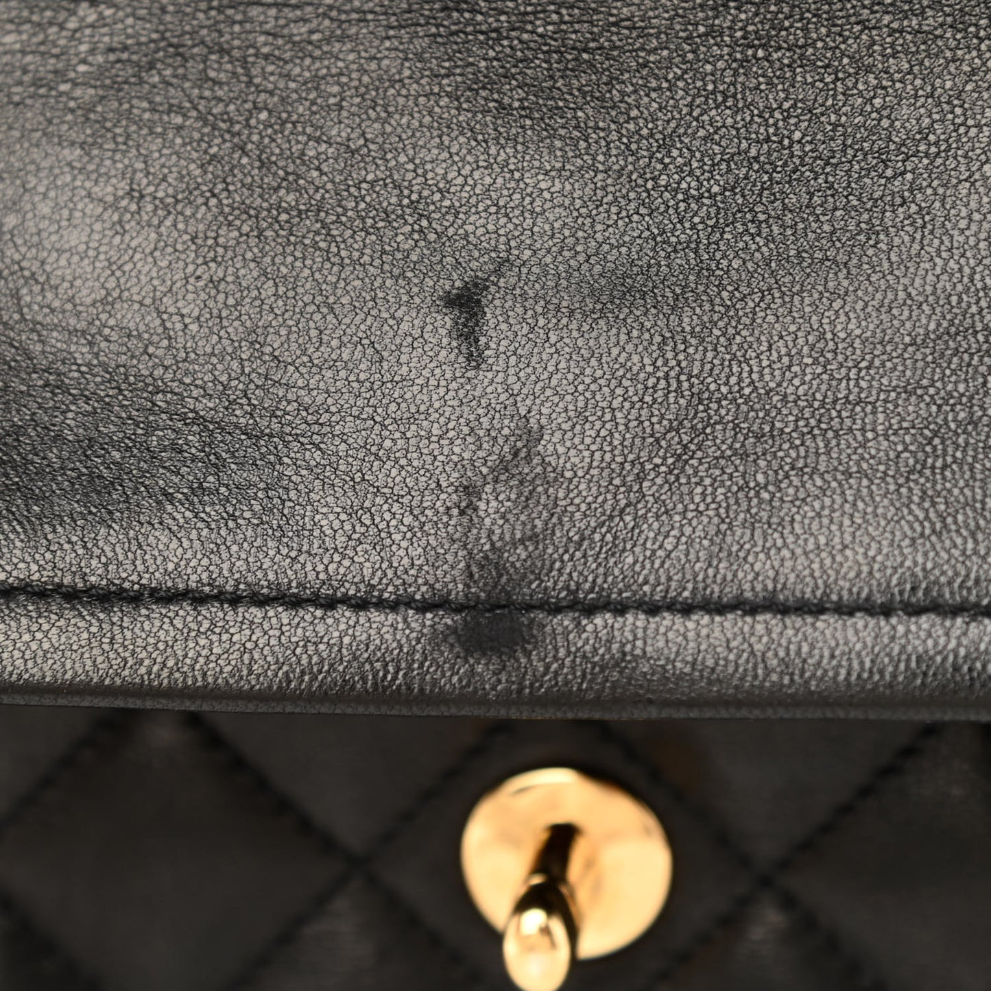 Lambskin Quilted Medium Double Flap Bag Black