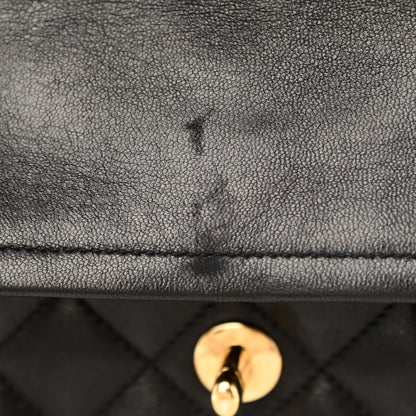 Chanel Lambskin Quilted Medium Double Flap Bag Black 14 of 14