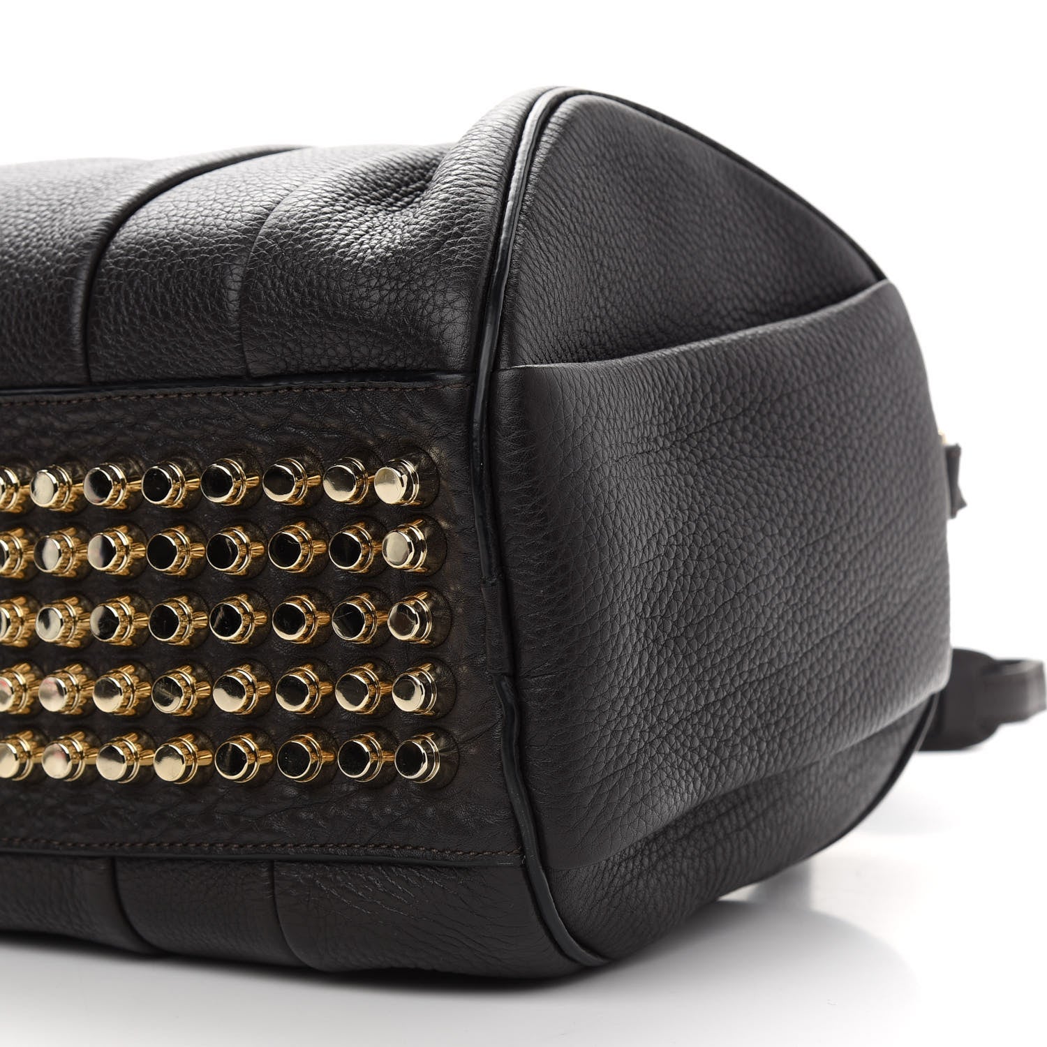 Alexander Wang Soft Pebbled Lambskin Rocco Brown Pale Gold Hardware 8 of 8