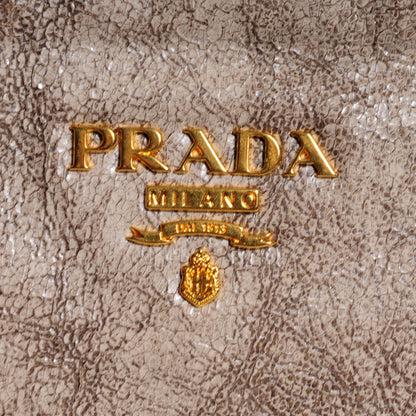 Prada Craquele Shoulder Bag Talco 9 of 9