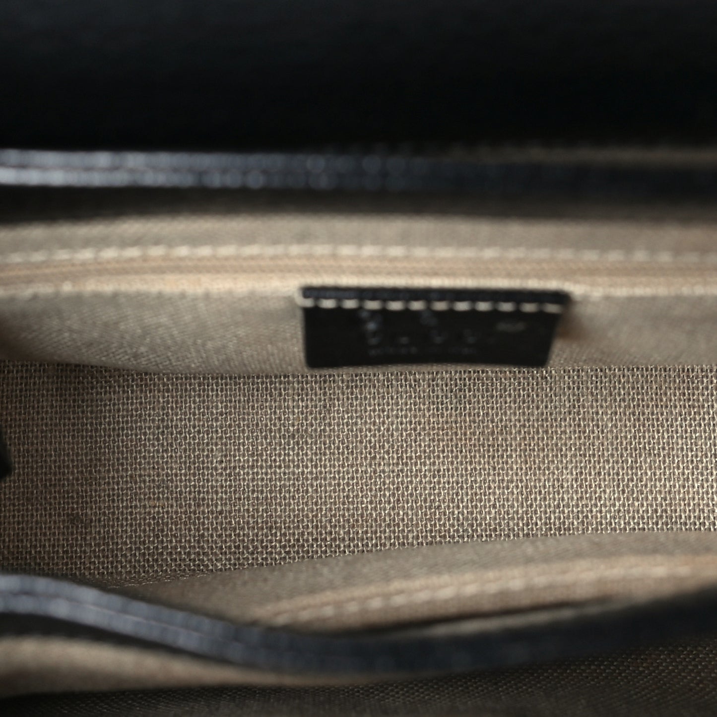 Dollar Calfskin Interlocking G Crossbody Bag Black