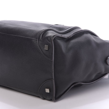 Celine Drummed Calfskin Mini Luggage Black 7 of 13